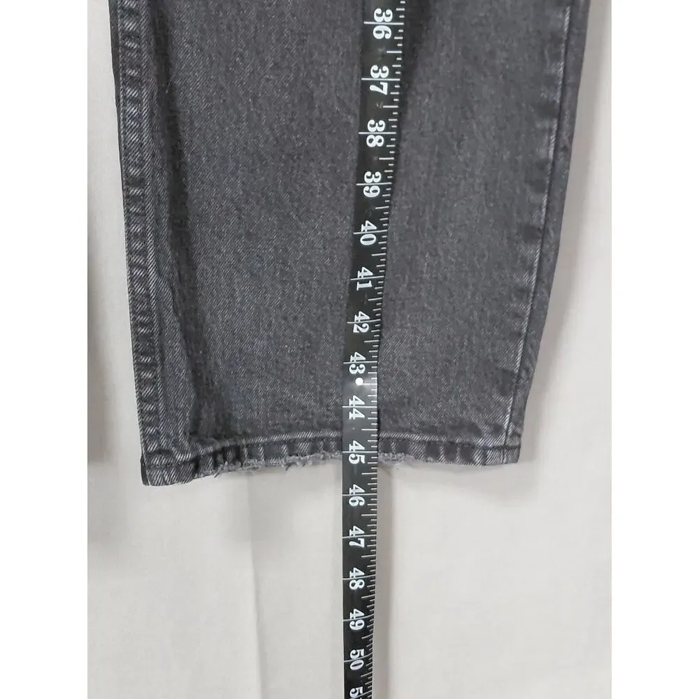 Abercrombie & Fitch Gray Straight Jeans Women Size 37/24